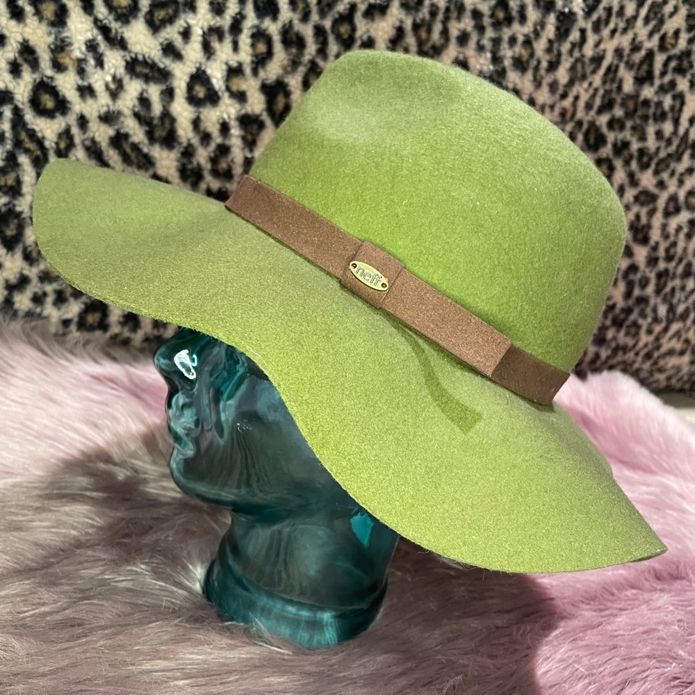Green Fedora, Rancher, Gambler Hat